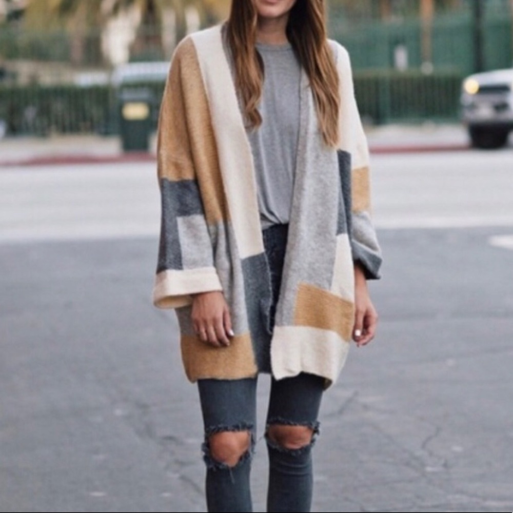Topshop Patchwork Oversized Cardigan - image 4